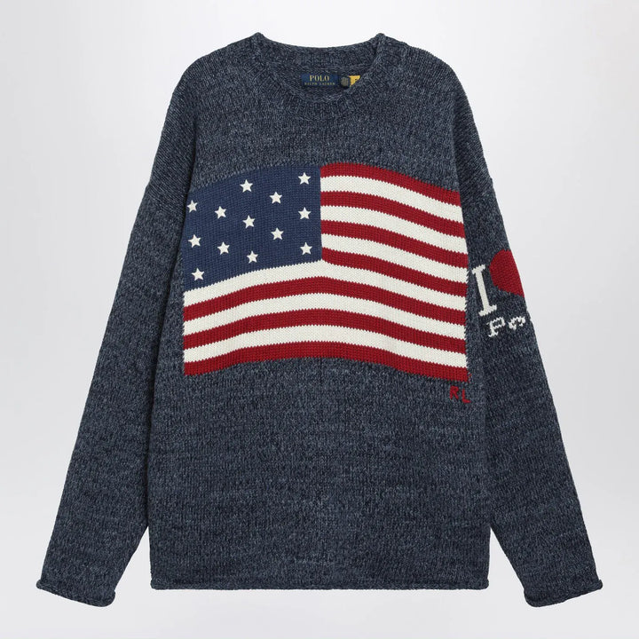 Polo Ralph Lauren - Regular-fit “I Love Polo” flag sweater Brand Shirts &amp; Tops M