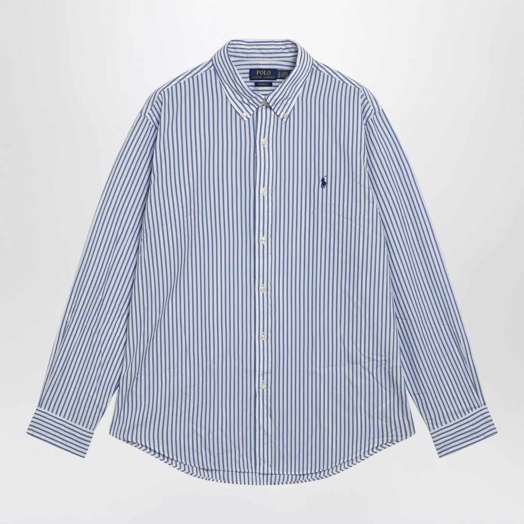 Polo Ralph Lauren - White/blue striped Custom-Fit shirt Brand Shirts &amp; Tops S