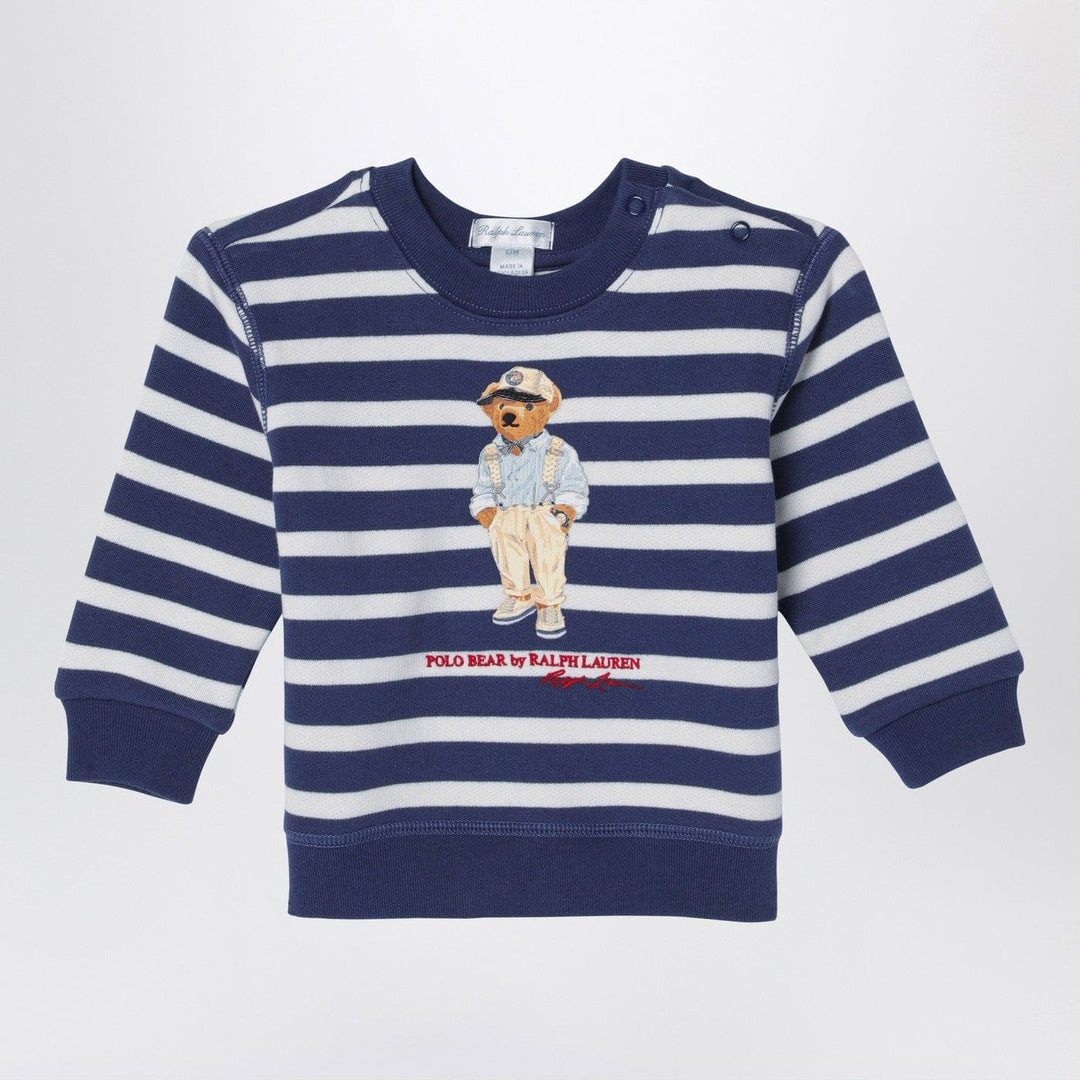 Shirts &amp; Tops Polo Ralph Lauren - White/navy blue striped sweatshirt with print Brand