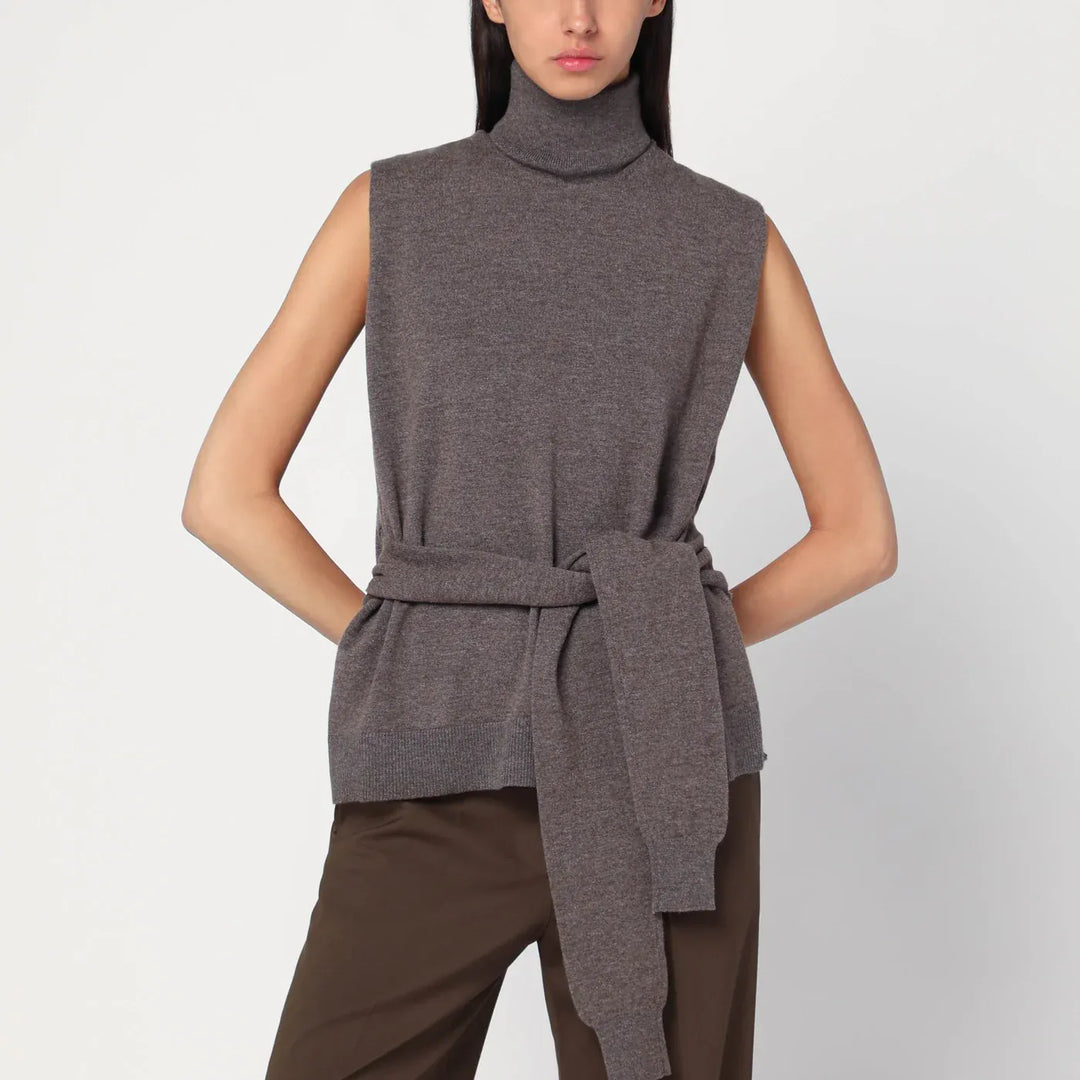 Róhe - Double-layer taupe mélange sweater Brand Shirts &amp; Tops 40  FR