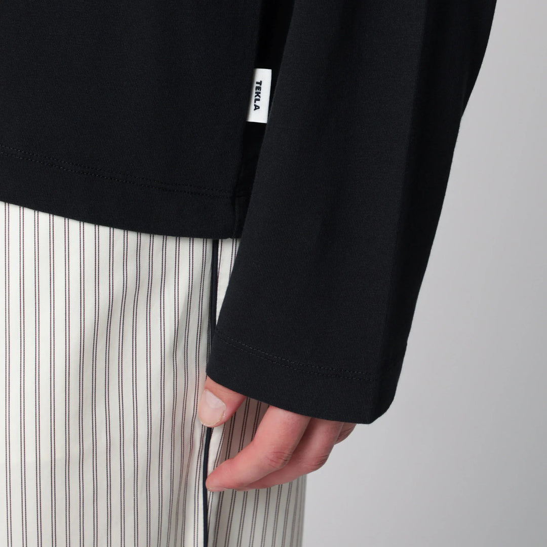 Tekla - Black long-sleeve T-shirt Brand Shirts &amp; Tops