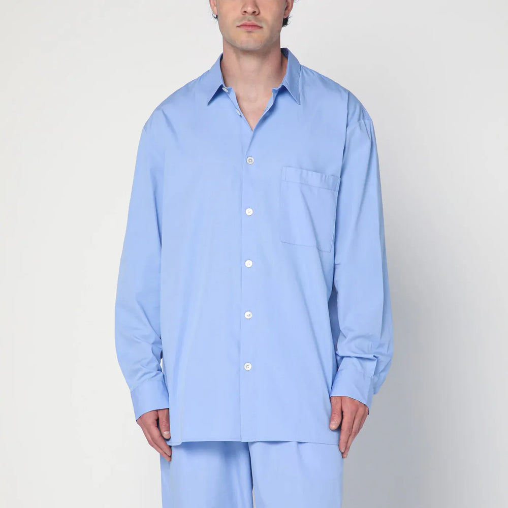 Tekla - Cornflower blue pyjama shirt Brand Shirts & Tops L