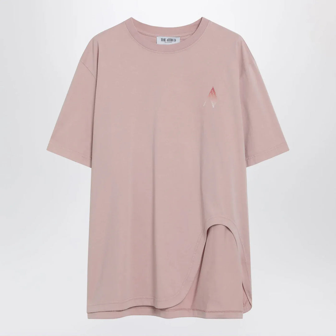 The Attico - Pink T-shirt with back print Brand Shirts &amp; Tops 40  IT