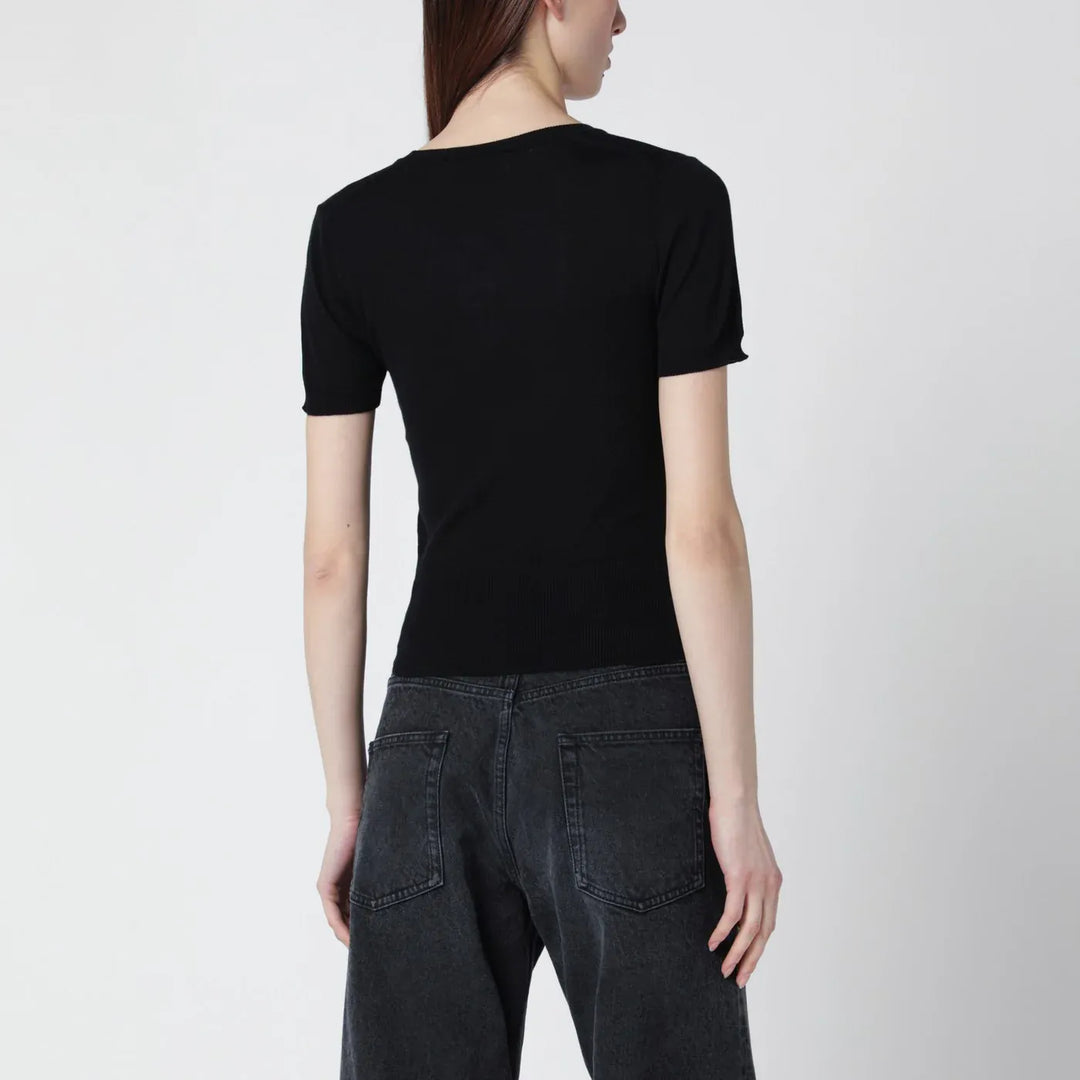 Vivienne Westwood - Bea black cotton top Brand Shirts &amp; Tops S