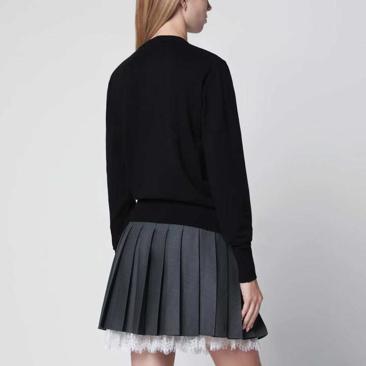 Vivienne Westwood - Bea cotton-cashmere cardigan with Orb embroidery, black Brand Shirts &amp; Tops