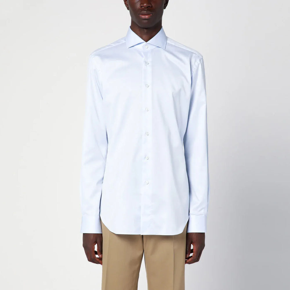 XACUS - Light blue cotton Travel shirt Brand Shirts & Tops 45