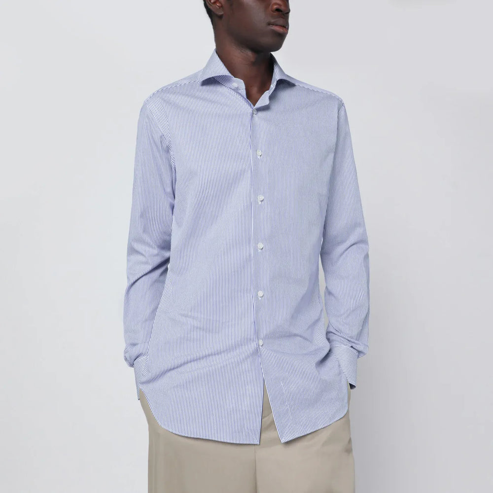 XACUS - White striped Travel shirt Brand Shirts & Tops 43