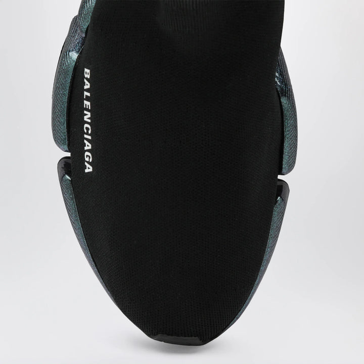 Balenciaga - Black/blue Speed 2.0 Iridescent knit sneakers Brand Shoes