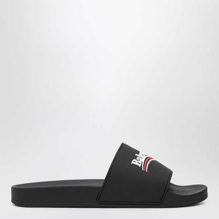 Shoes Balenciaga - Pool Slide rubber sandals in black Brand