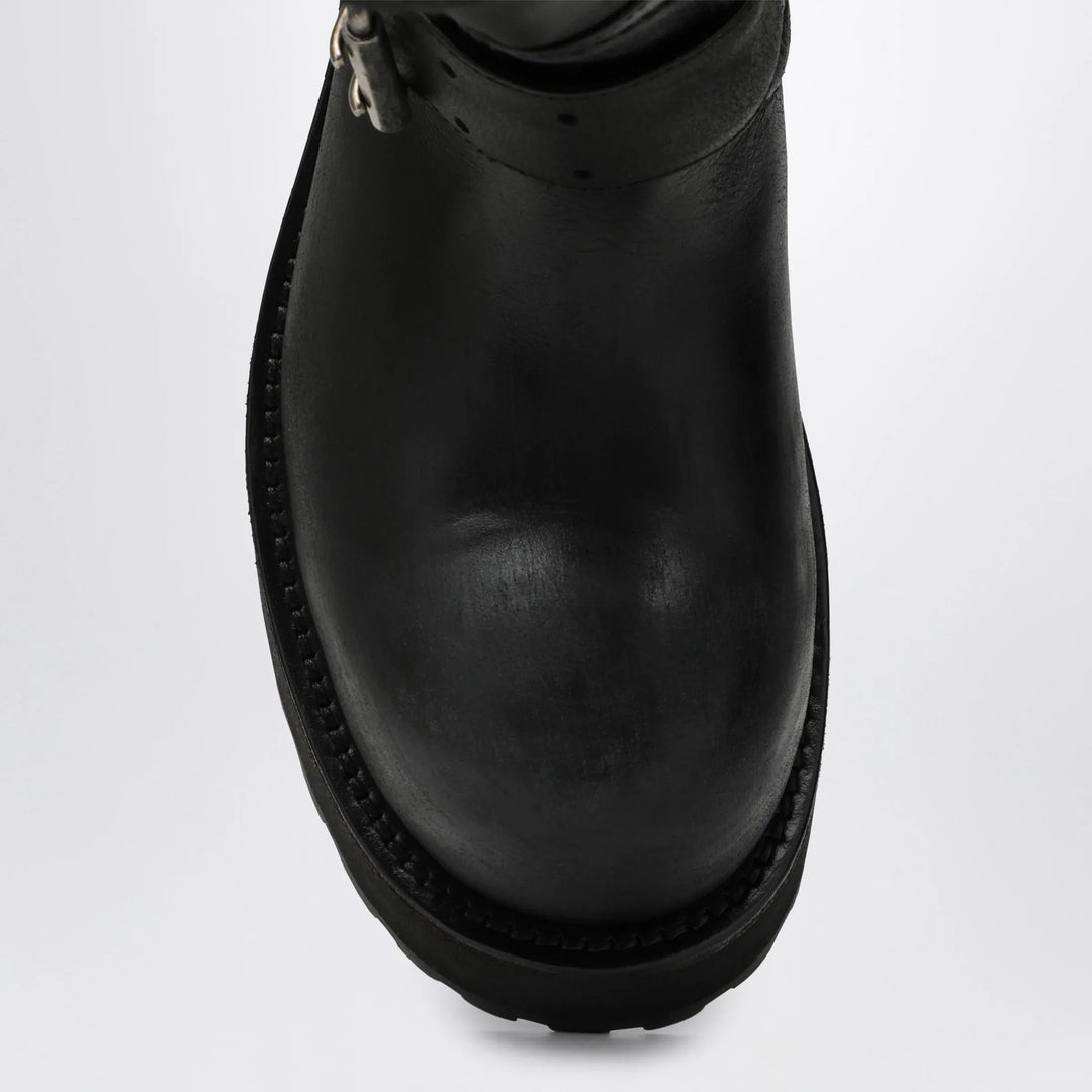 Balenciaga - Venom black calfskin boots Brand Shoes 41 IT