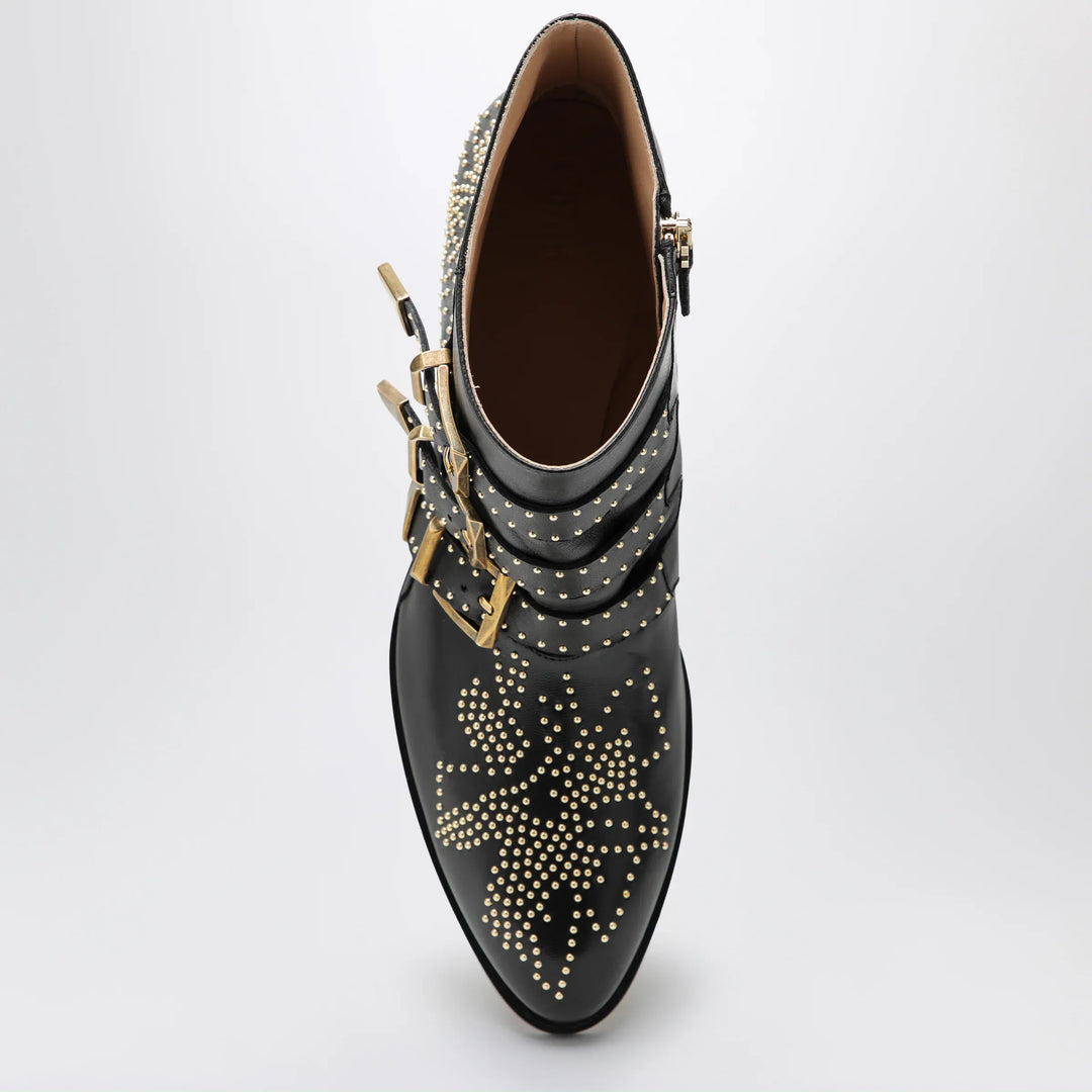 Chloé - Susanna ankle boots in black with studs Brand Shoes