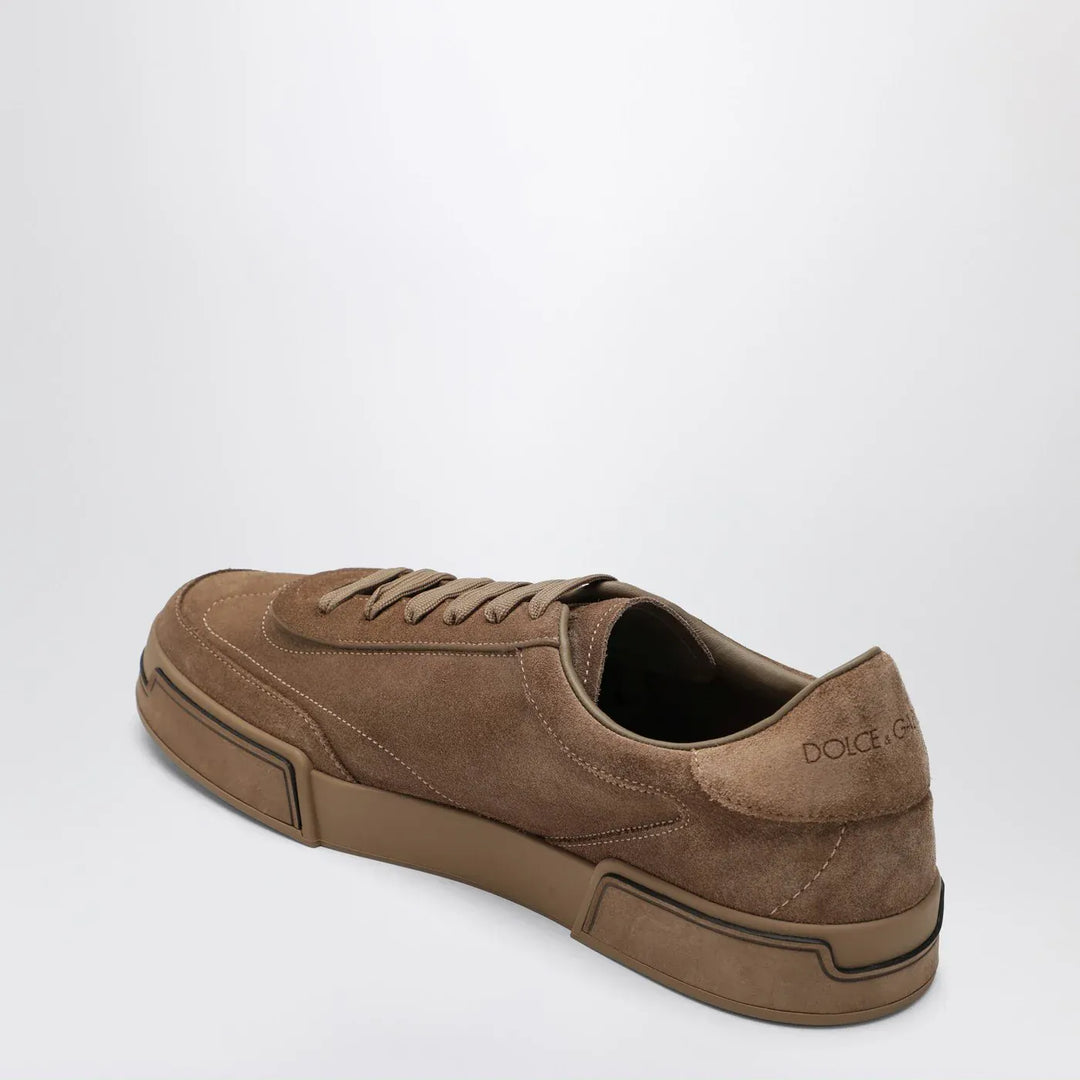 Dolce&amp;Gabbana - Portofino Light Sneakers in hazelnut suede Brand Shoes