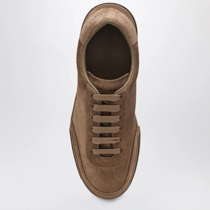 Dolce&amp;Gabbana - Portofino Light Sneakers in hazelnut suede Brand Shoes