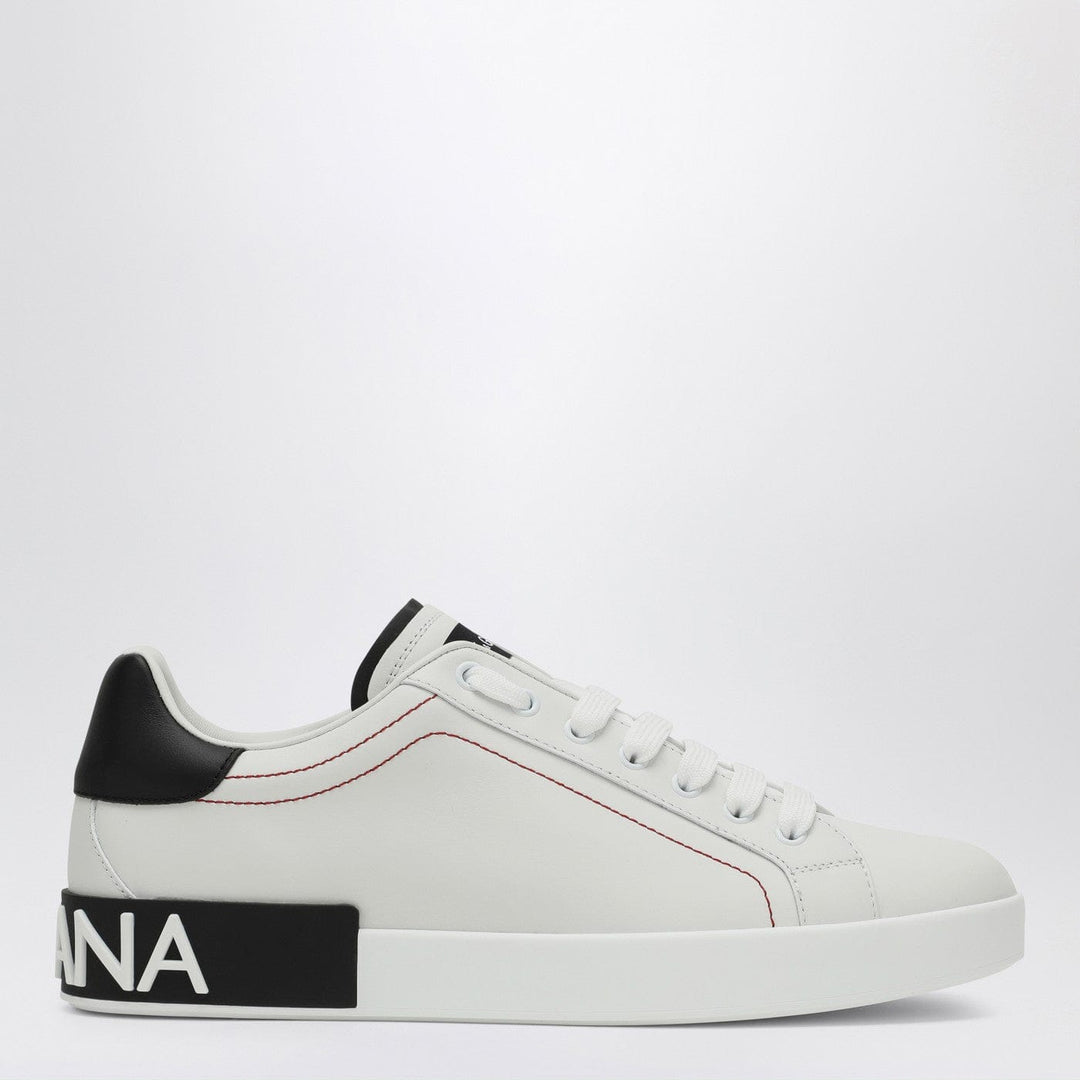 Shoes Dolce&amp;Gabbana - Portofino white/black leather sneaker Brand