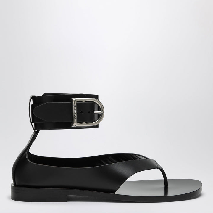 Shoes Durazzi Milano - Black Sandals With Ankle Strap Closure Brand