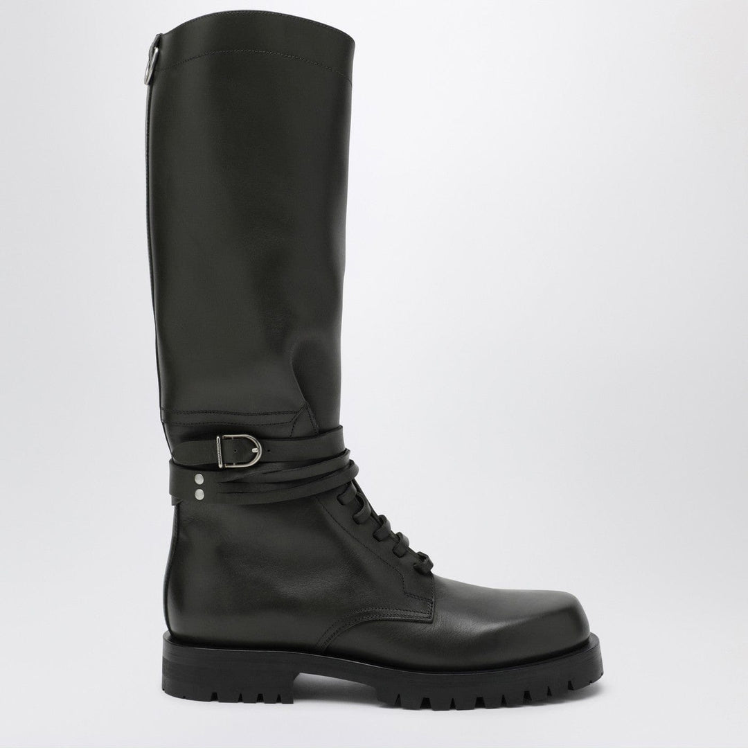 Shoes Durazzi Milano - Dark green high combat boots Brand