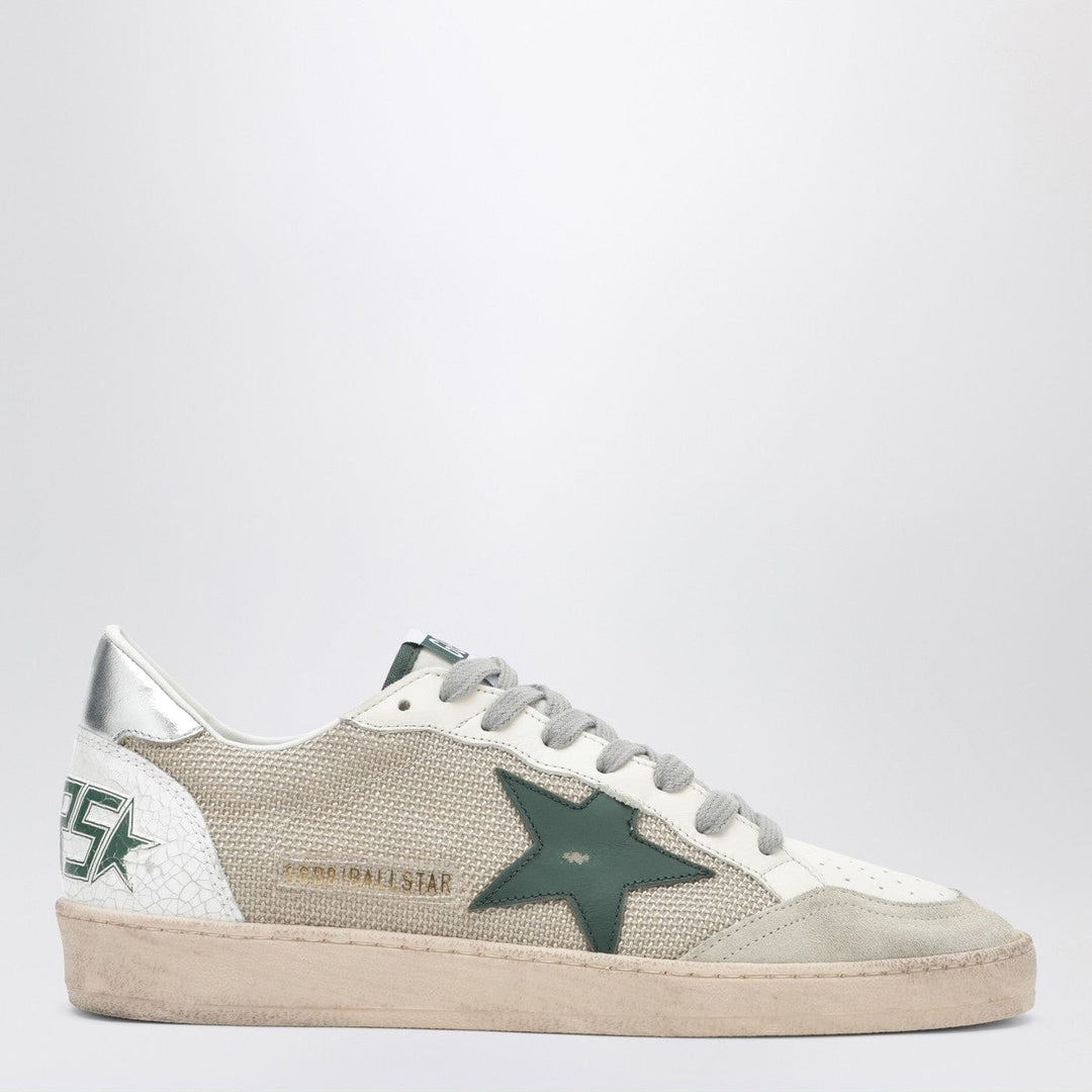 Shoes Golden Goose - Ballstar sneakers in white and green with vintage effect Brand