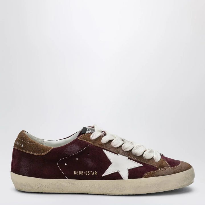 Golden Goose - Bordeaux/white/brown Super Star Sneakers Brand Shoes 40 IT