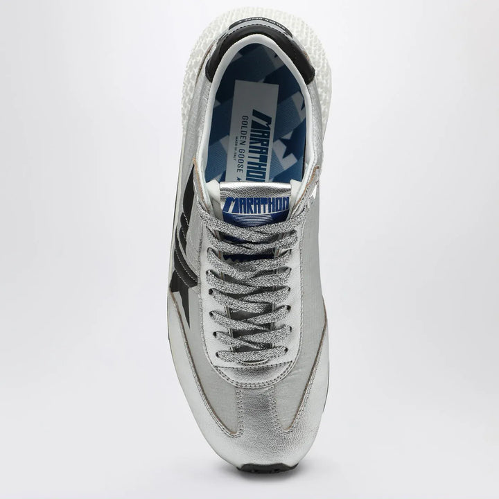 Golden Goose - Sneakers Marathon in nylon ripstop silver Brand Shoes