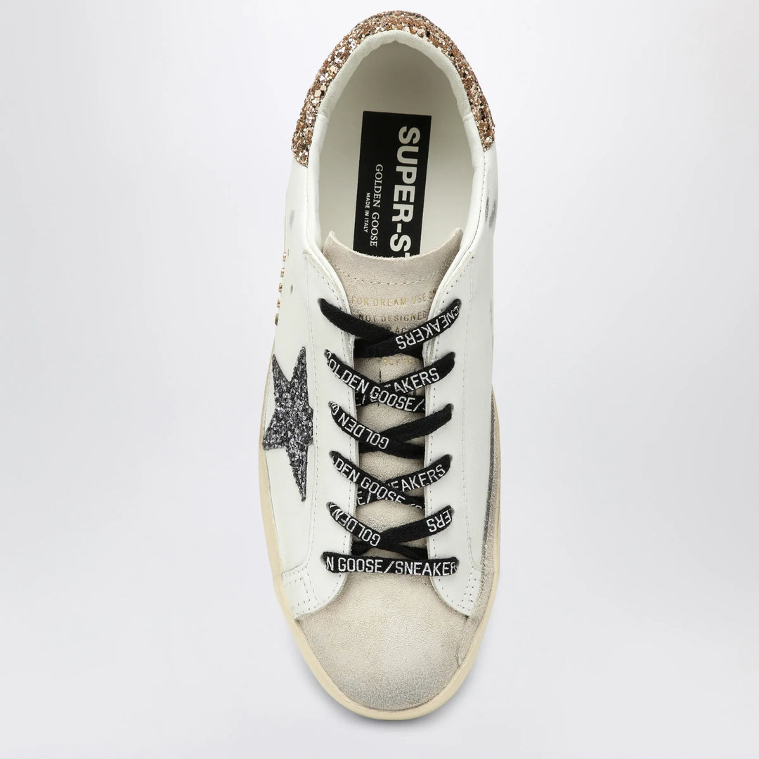 Golden Goose - White/silver/gold Super-Star Sneakers Brand Shoes