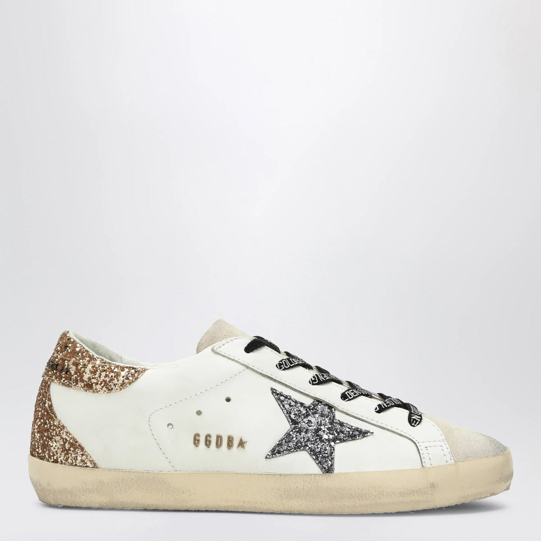 Golden Goose - White/silver/gold Super-Star Sneakers Brand Shoes 35 IT