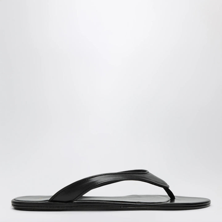 Jude - Black Leather Rue Sandal Brand Shoes 36 IT