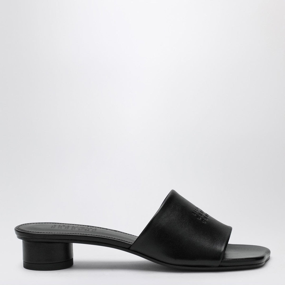 Shoes MM6 Maison Margiela - Black Anatomic sandals with low heel Brand
