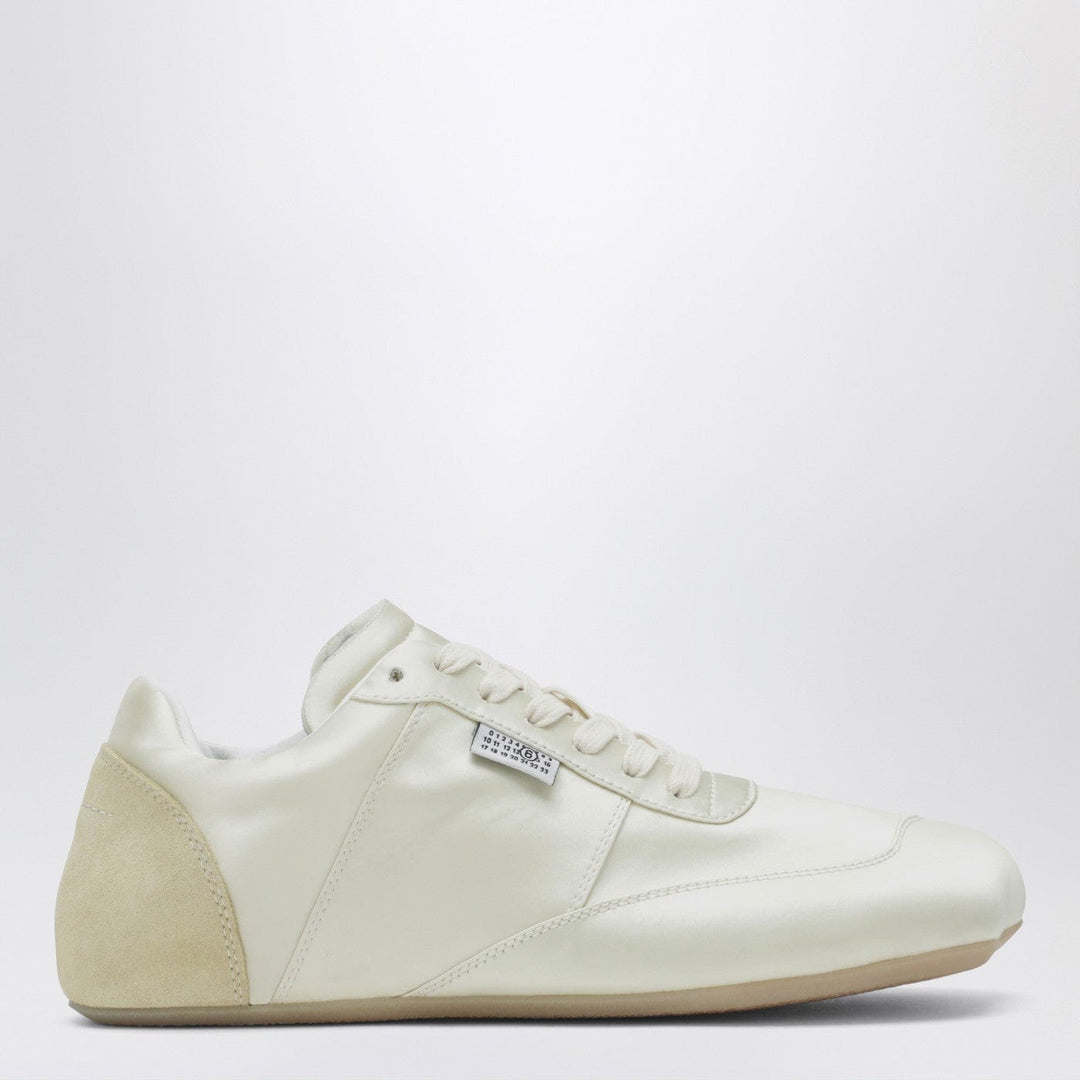 Shoes MM6 Maison Margiela - Factory sneaker in white satin Brand