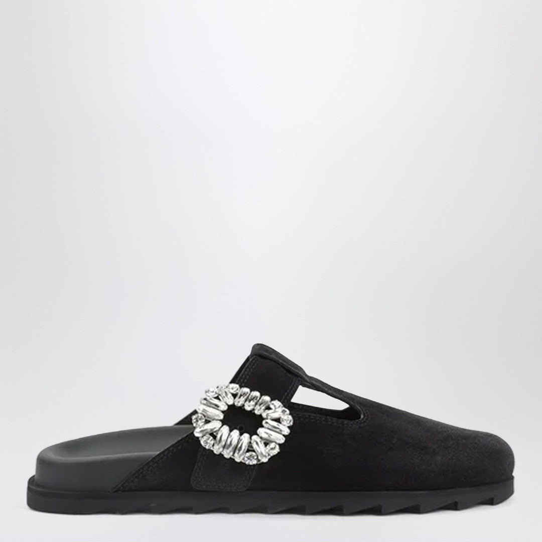 Shoes 41 IT ROGER VIVIER - Black suede Mule Slidy Viv&