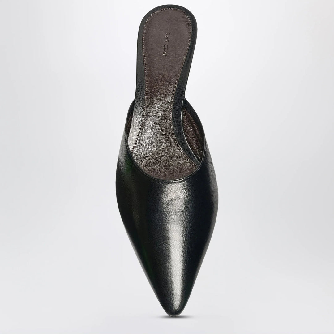 The Row - Liisa black lambskin mules Brand Shoes