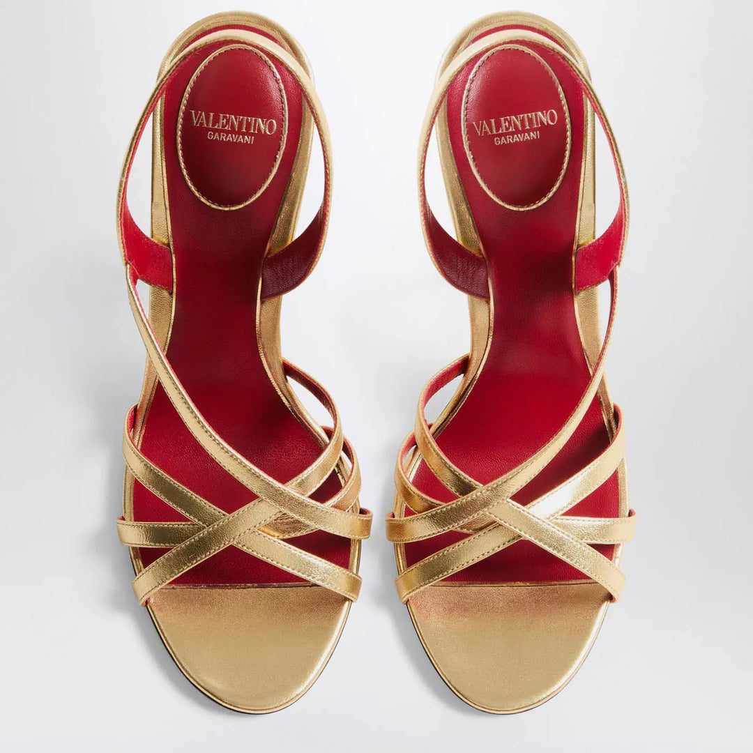 Valentino Garavani - Fetishique sandals gold leather Brand Shoes
