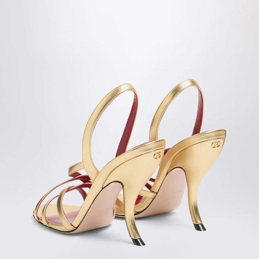 Valentino Garavani - Fetishique sandals gold leather Brand Shoes