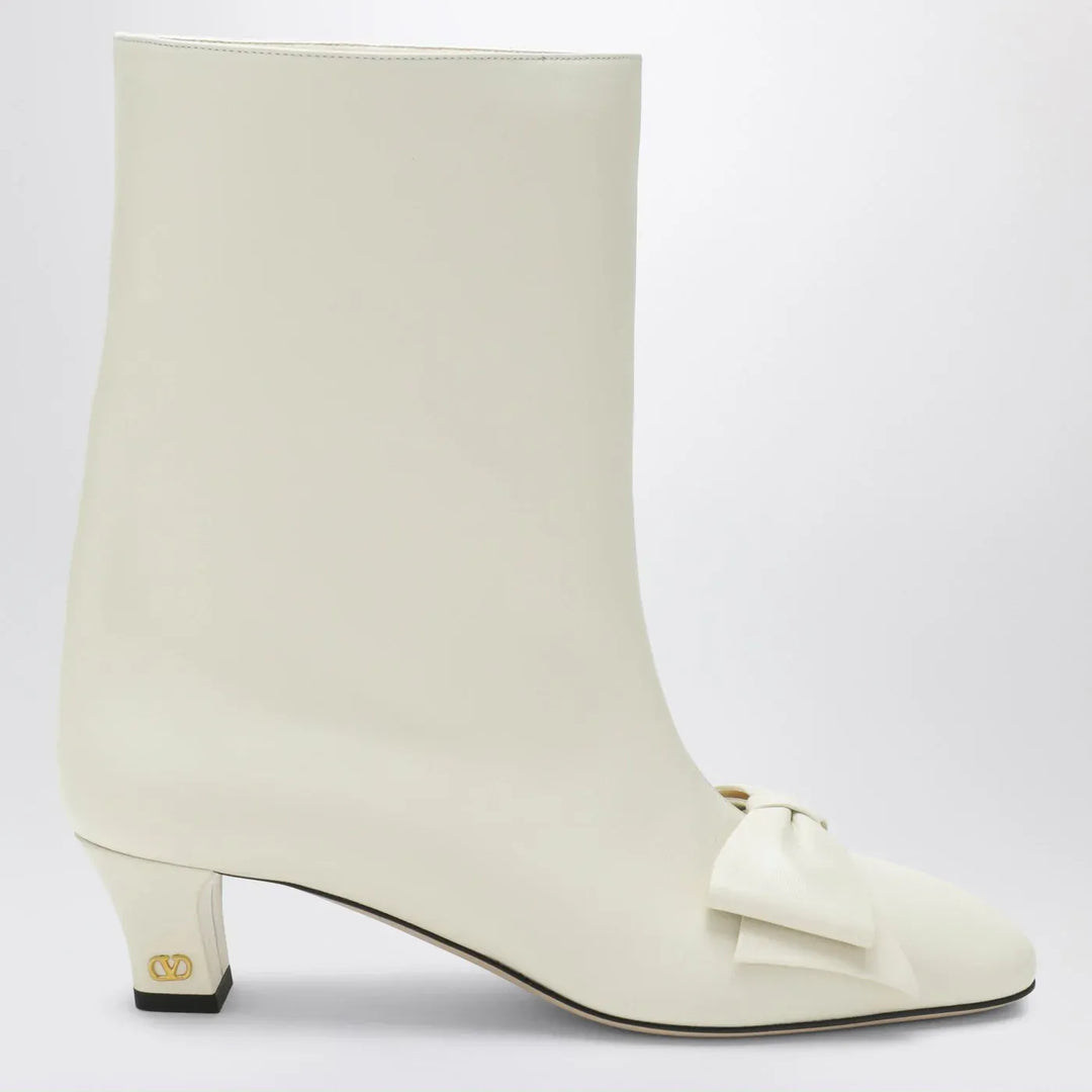 Valentino Garavani - Ivory Bowow ankle boots Brand Shoes 36 IT