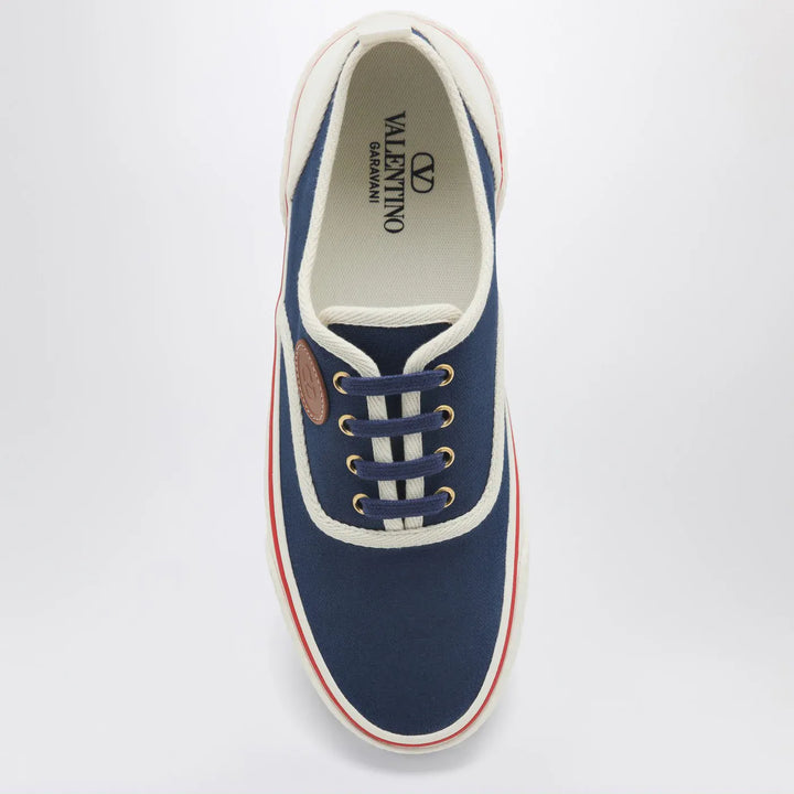 Valentino Garavani - Sneakers Nojoke in blue and white canvas Brand Shoes