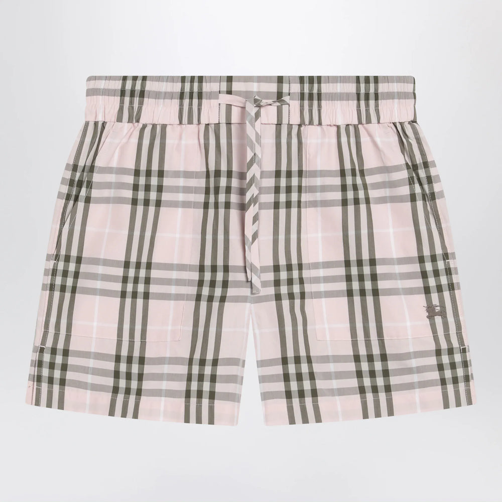 Burberry - Pink Mallow check pattern shorts Brand Shorts 6 UK