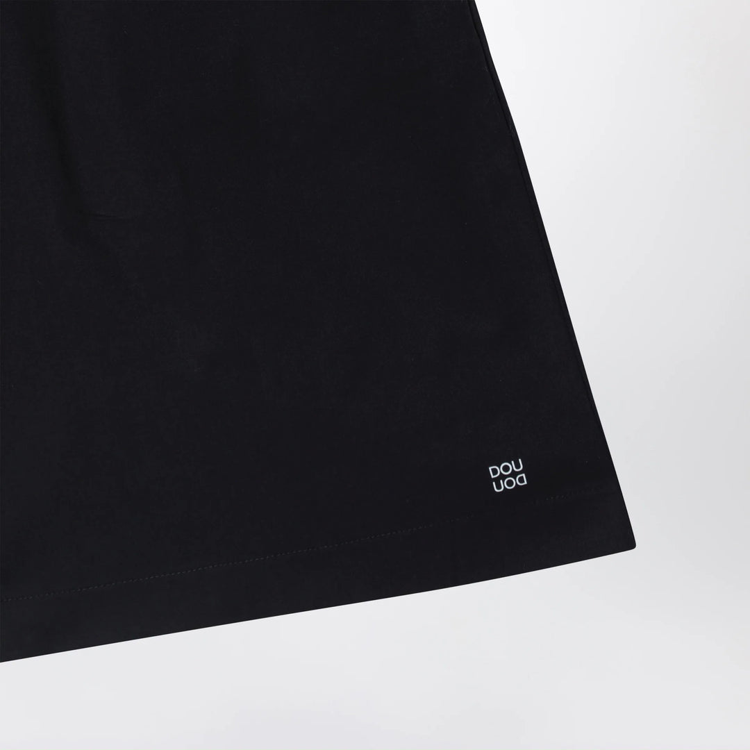 Douuod - Primula black bermuda shorts in cotton poplin Brand Shorts