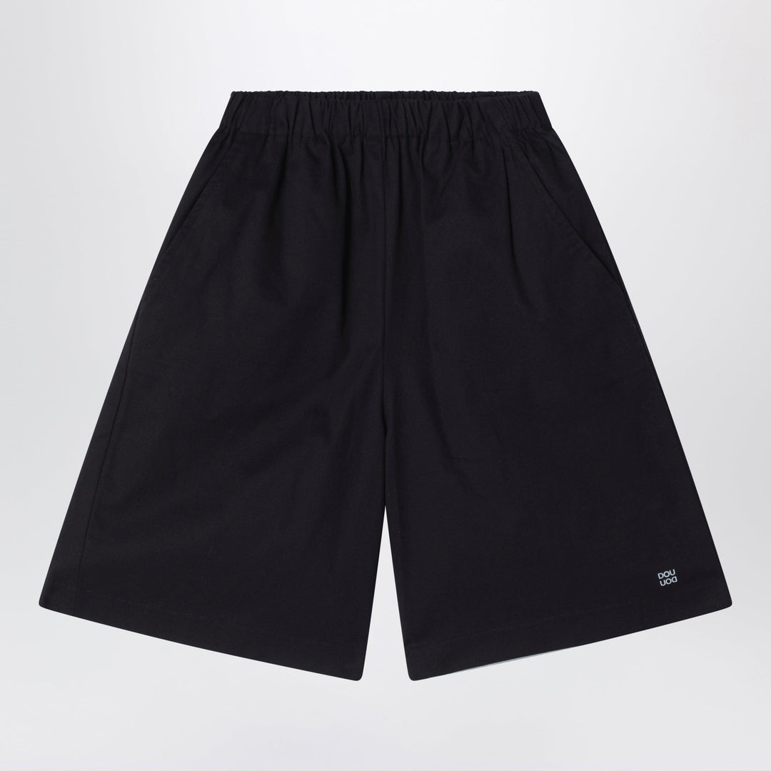 Shorts 8 Douuod - Primula black bermuda shorts in cotton poplin Brand