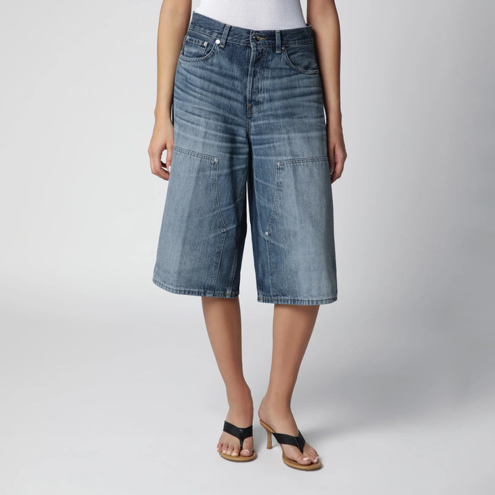 HAIKURE - Haikure wide Bermuda shorts in Blue Ryder denim Brand Shorts 24