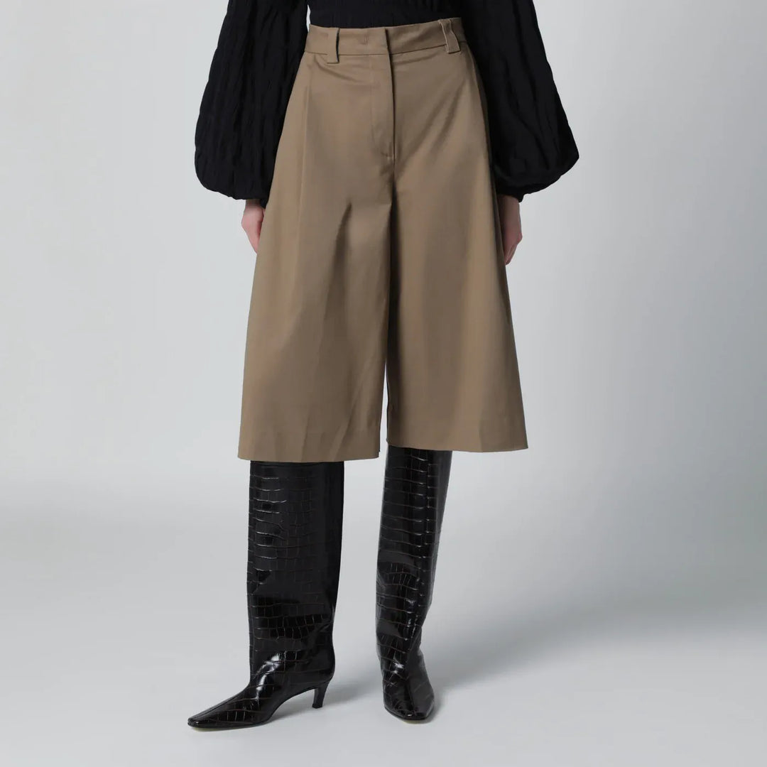 TheLatest - Cognac cotton Dakota bermuda shorts Brand Shorts 38  IT