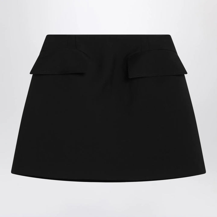 Alexander McQueen - Black wool mini skirt Brand Skirts 42  IT