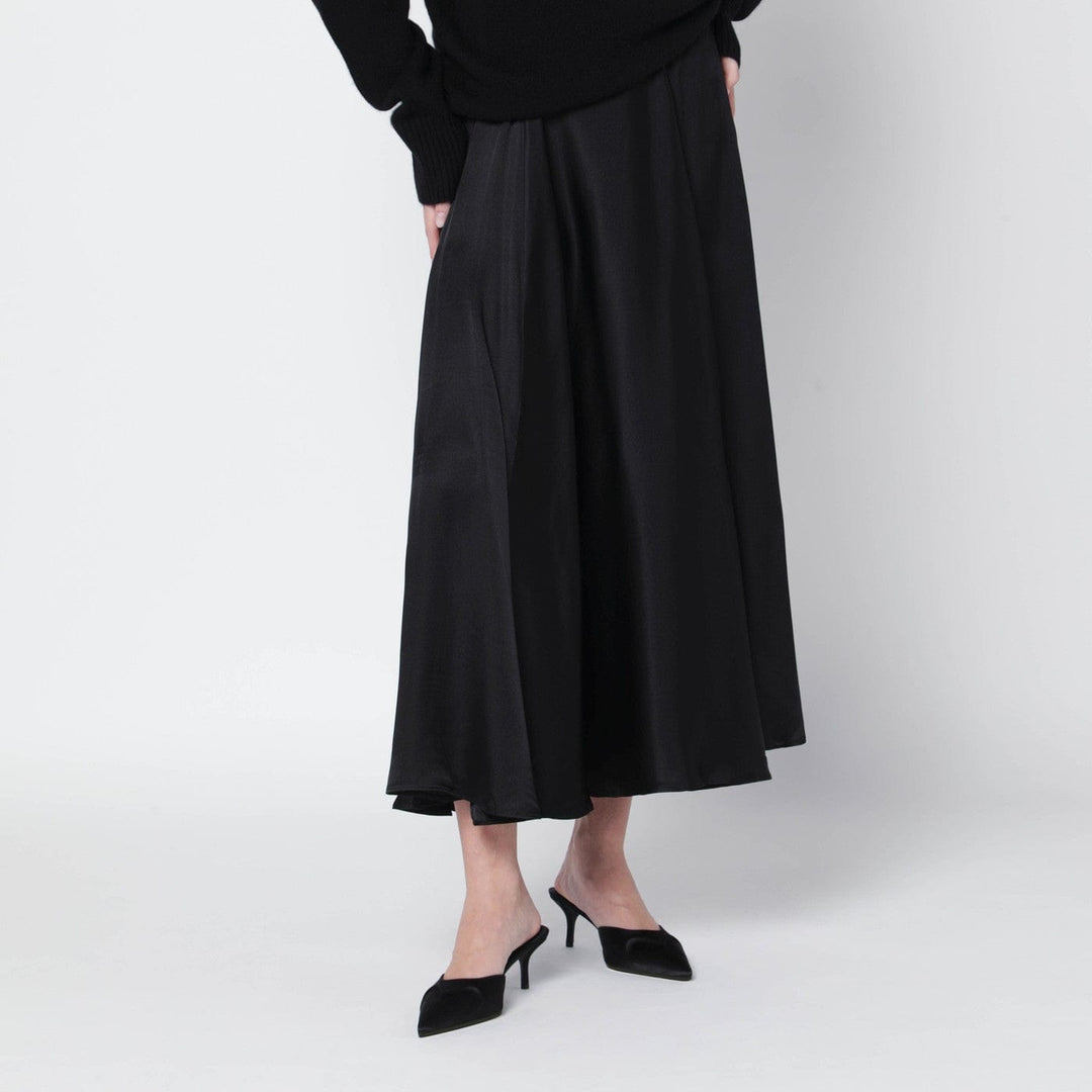 Skirts ANINE BING - Black Christina silk-blend midi skirt Brand