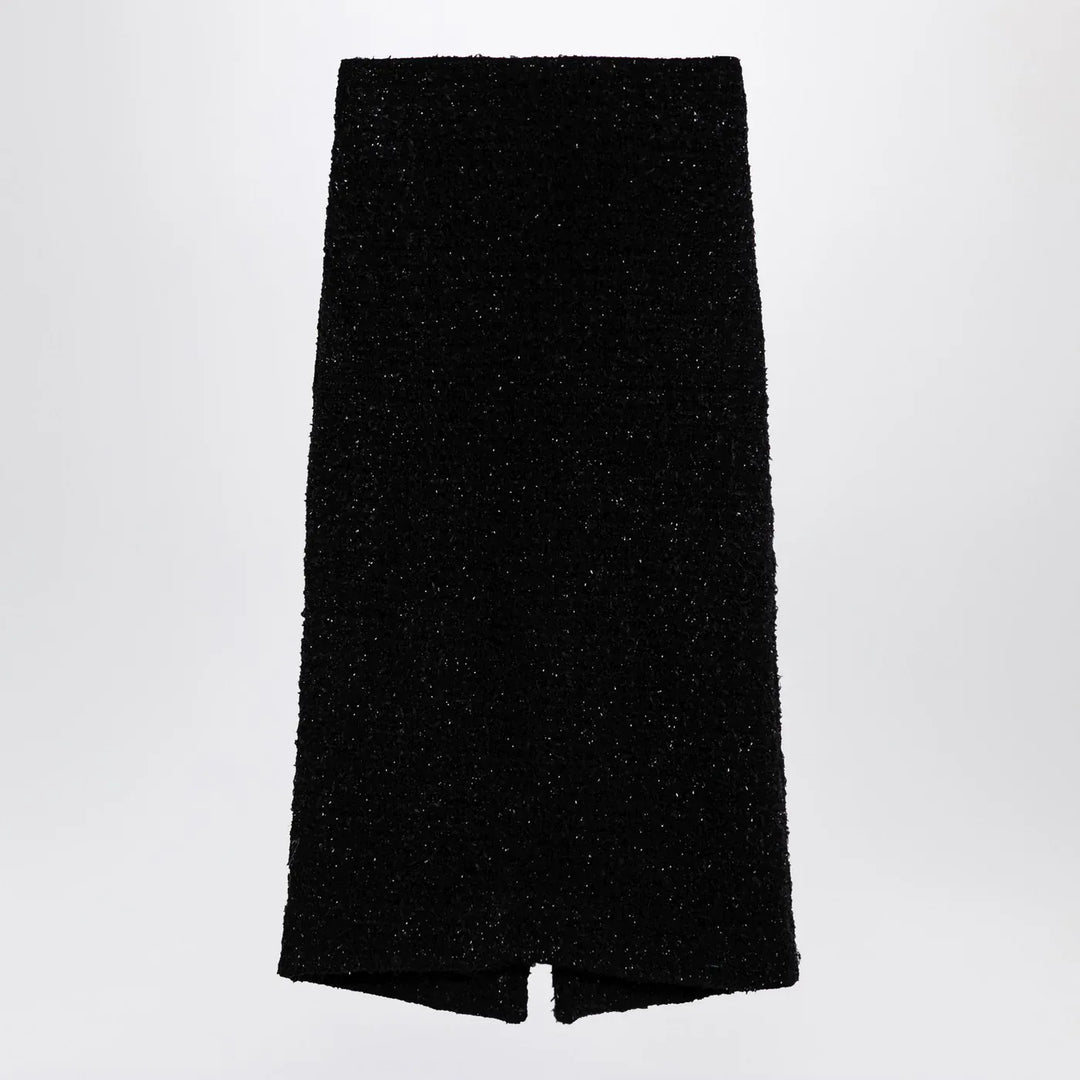 Balenciaga - Black tweed midi skirt Brand Skirts L