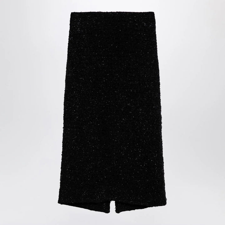 Balenciaga - Black tweed midi skirt Brand Skirts L