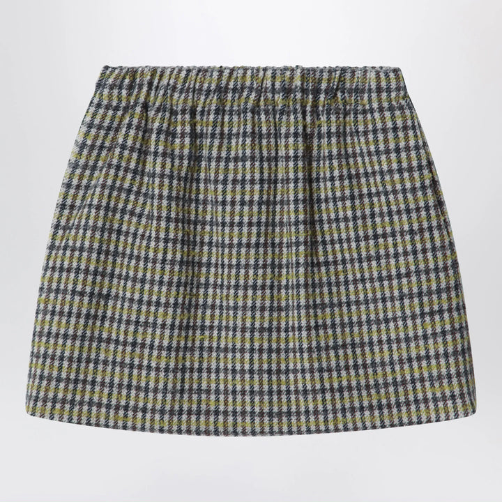 Douuod - Checked skirt in a wool blend Brand Skirts 4Y