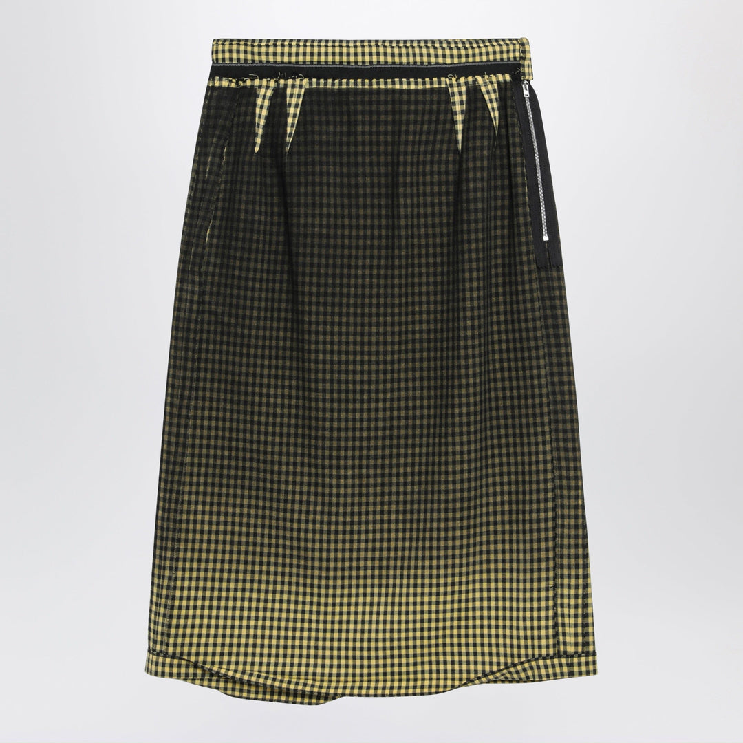 Skirts 44  IT Maison Margiela - Virgin wool midi skirt with faded check pattern Brand