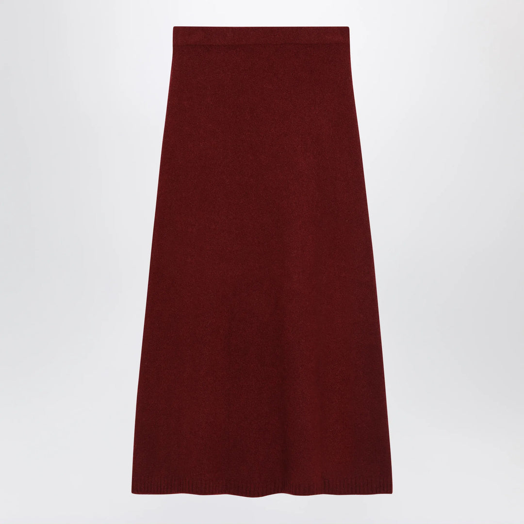 Max Mara - Raspberry skirt in stretch cashmere knit Brand Skirts XS