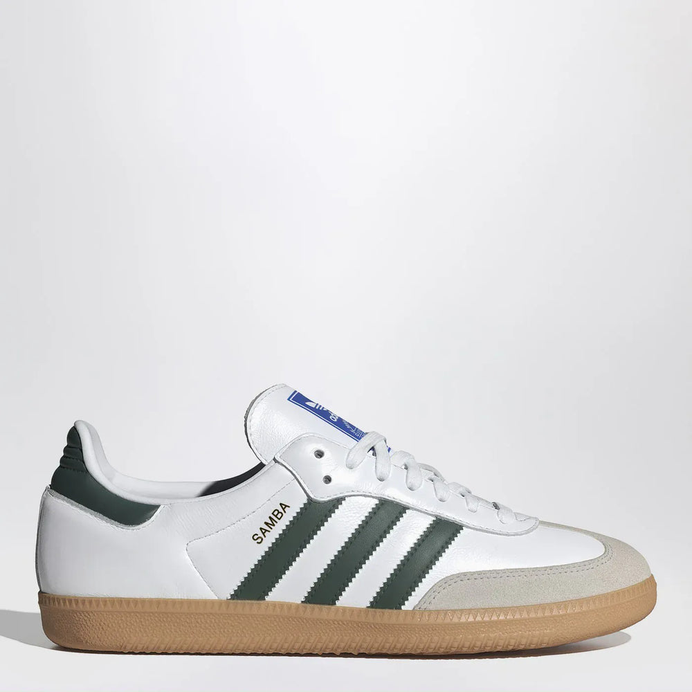 adidas Originals - Low Samba OG white/green trainer Brand Sneakers 4 UK