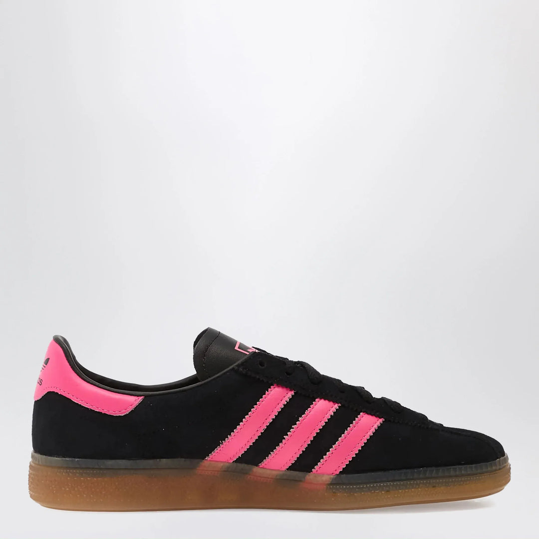 adidas Originals - Sneakers München in black/fuchsia suede Brand Sneakers 4 UK