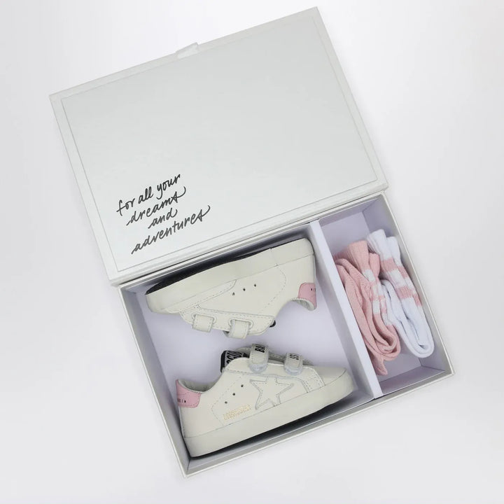 Golden Goose - Set Sneaker Baby School white/pink with socks Brand Socks 17