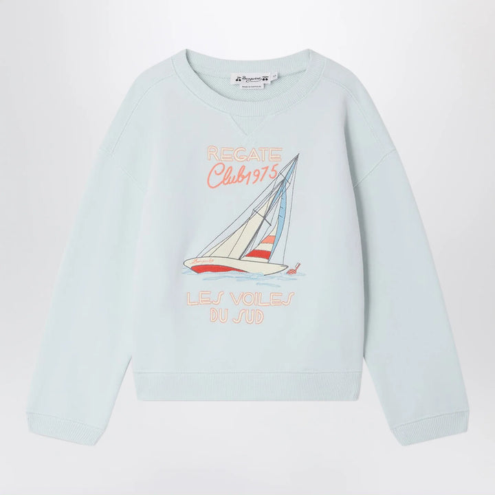 Bonpoint - Erol light blue sweatshirt Brand Sweatshirt 4Y